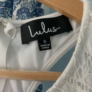 Lulu’s white eyelet dress